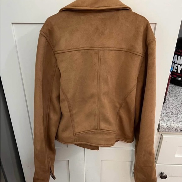 Abercrombie & Fitch Brown Leather Jacket - Picture 2 of 3